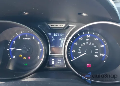 2014 Hyundai Veloster Turbo W/Black из США, поврежденный, VIN KMHTC6AE1EU183244